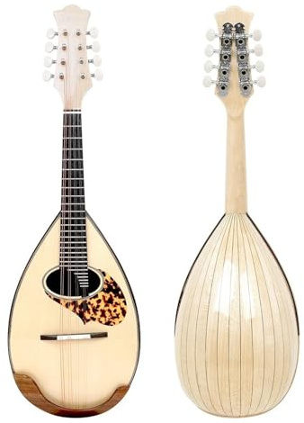 mandolina instrumento musical Mandolina de 8 cuerdas guitarra de madera de arce con forma de cuchara instrumento musical de madera hecho a mano