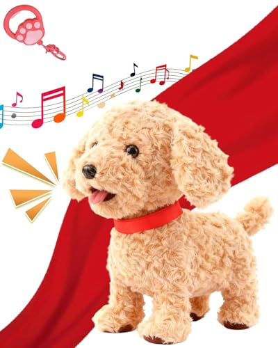 Orgonite Electronic Dog Toys for Kids, Toy Dogs Acts Like A Real Puppy, Walks/Barks/Shake Tail/Talk/Sing, Robot Dog Realistic Pets, Interactive Gift for Christmas, Easter, Birthday