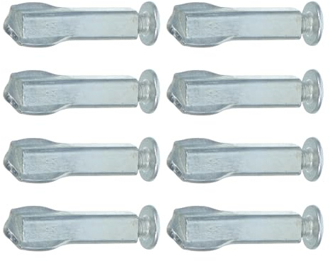 TEHAUX 8pcs Steel Hacksaw Front Connector Replacement for Frame, Easy Installation Replacement Saw Head with Sturdy Silver Steel Material, for DIY Metalworking and Repair Projects
