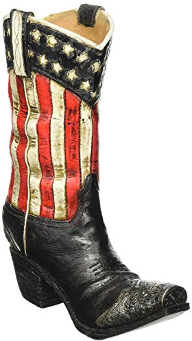 Patriotic Western Cowboy Boot Vase Decorative Home Decor Great for Events