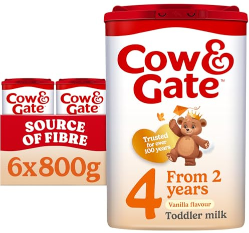 Cow & Gate 4 småbarn baby mjölkpulver formel, 2-3 år, 800 g (förpackning med 6)
