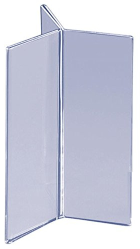 Acryl Y Ständer Tischaufsteller Kartenhalter für Gastronomie H 15cm B 5,5 cm