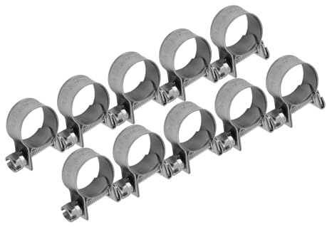 Collier de Serrage,Fydun 10 Pièces Réglables en Inox Serre-Joints à Tuyau Pour Fixer Souples Durites pour Fixation(13-15mm)