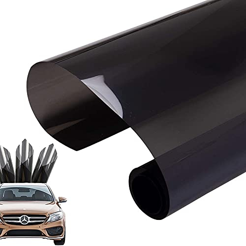 ZoneYan Lámina Tintado de Lunas, Láminas para Ventanas de Coche, Laminas para Tintar Lunas Coche, Anti-Peeping, al Azar Transmisión de Luz 5% o 25%