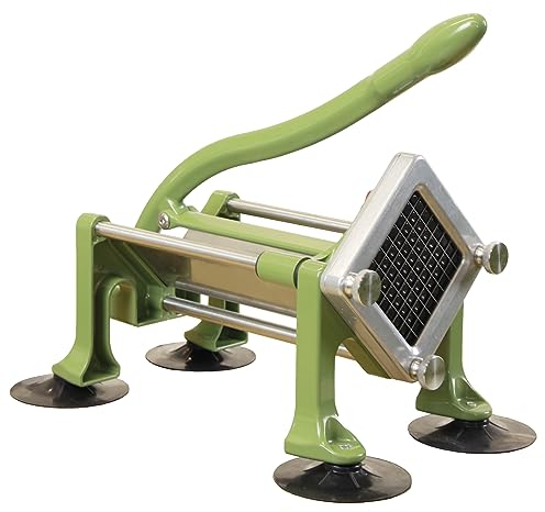 MYTASUY Commercial French Fry Cutter Stainless Steel.Potato Cutter for French Fries with 3/8Inch Blade, Commercial French Fry Cutter Manual Potatoes Cutting Machine with Suction Feet.