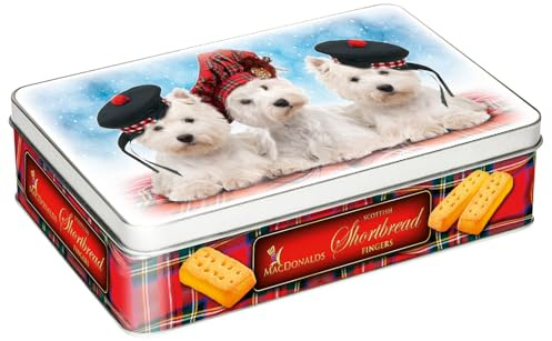 Westie Dog Tin of Shortbread - 300g