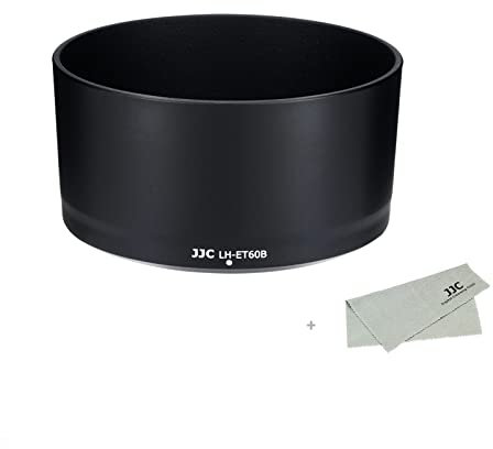 JJC Lens Hood for Canon RF-S 55-210mm F5-7.1 is STM on R50 R100, Reversible Lens Shade Replace Canon ET-60B Lens Hood, Compatible with 55mm Filters and Lens Cap