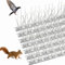 YEENAIV Taubenabwehr Vogelabwehr Spikes für Balkon, Vogelschreck Vogelschutz Spatzen für Dachbalken Dachrinne, 3.5M Edelstahl Bird Repellent mit Robusten für Zaun, Garten, Balkongeländer(25*14Stück)