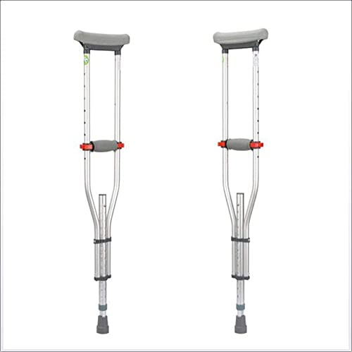 Krücken für Erwachsene Unterarm-Rollator-Gehhilfe, leichte Unterarm-Krücke aus Aluminium mit bequemem Unterarmpolster und Handgriff-Rehabilitationsstöcken, Rollator-Gehhilfe mit Balancierhilfe,