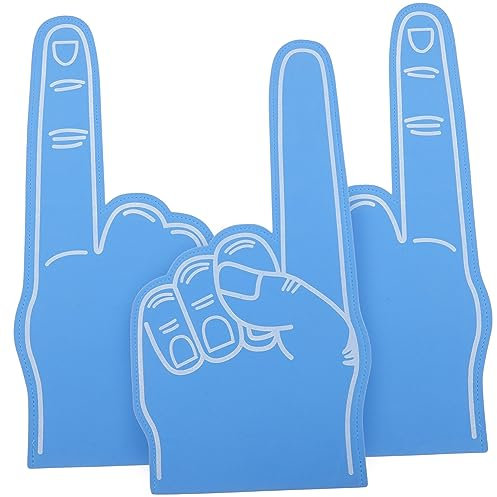 FELTECHELECTR Schaumstoff Finger 3 Stück Aus Eva Leichte Geräuschvolle Cheerleading Requisiten Für Sportveranstaltungen Partyfans Und Gemeinschaftsgefühl