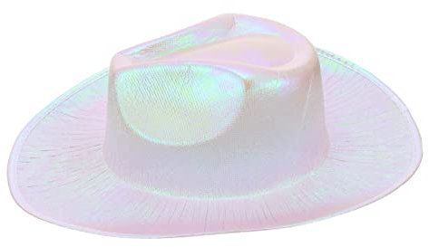 OATIPHO Western Cowgirl Hut Aus Gebogener Krempe Und Zulaufender Vorderseite Als Accessoire Für Kleidung Oder Dekoration Für Partyaktivitäten Geeignet Glitzerdesign Für Modischen Look