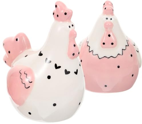 WRITWAA 2pièces Jar De Condiments Céramique Animal Ensemble De Salières Et Poivrières Créatif Pour Cuisine Décoration Adorable Et Pratique