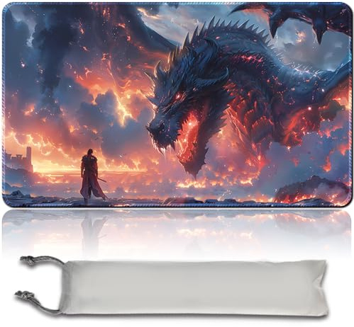 Board Game 60x35CM MTG Playmat + Free Waterproof Bag Compatible for OCG CCG RPG TCG MTG Playmat,Mouse pad Desk Mats (MTG 31 (12),No Zone)