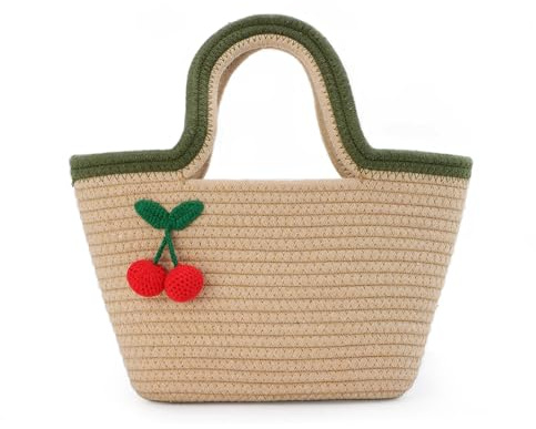 Jywmsc Bolso de Paja para Mujer con Asa Hecha a Mano - Hobo Grande de Hombro y Cruzado para Playa de Verano