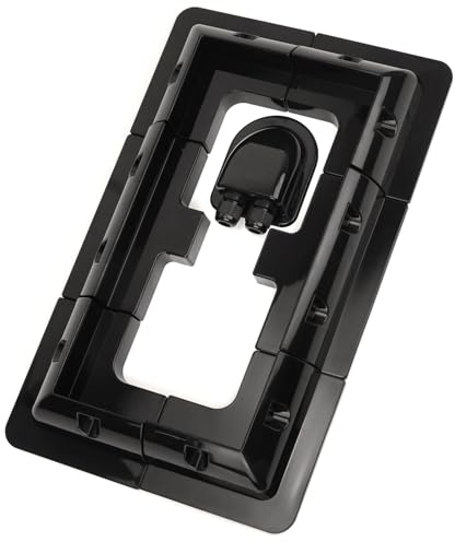 QWORK® Solarpanel Montagehalterungen, Bohrfreie Solarplatten Halterung, für Wohnmobile, Wohnmobile, Dächer, Schwarz