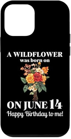 Giugno Nascita Fiore Rosa E Caprifoglio Giugno 14 Compleanno Custodia per iPhone 12 mini