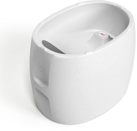 OKBABY Unica - Bañera 0-4 Años con Doble Uso, Termómetro Incorporado y Soporte Ergonómico - Bañera y Minipiscina para Niños - Granito