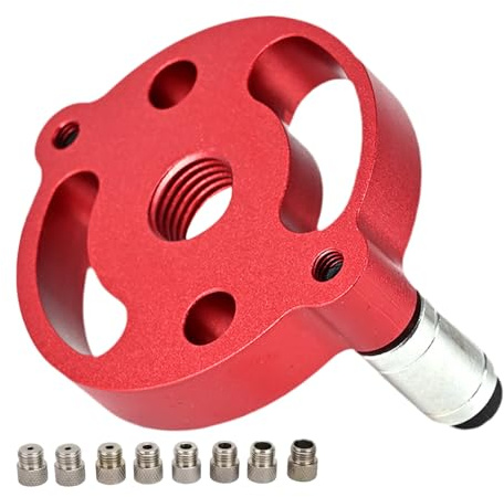 Centering Scriber Dowel Gab, Locatore di modelli Dowelling del legno - Dowel verticale modello in alluminio Posizione di perforazione in lega - Locatore guida del legno per professionisti, debutto