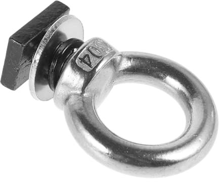 Alipis Soporte De Tornillo De Gancho t M8 para Portaequipajes De Techo, Anclaje De Amarre Ranura T, Metálico Brillante, 1 Unidad, Uso Transporte y Actividades Al Aire Libre