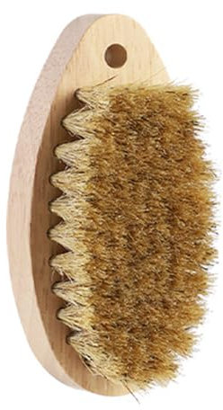 IKOPFLN 1 Piece Vegetable Brush, Mushroom Brush, 11 cm Wood and Pork Hair, Natural Bristles: for Mushroom, Potato, Carrot, Vegetable - Root Brush