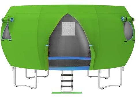 Yanayi Housse De Toit pour Trampoline, Protection Contre Le Soleil Extérieure, Pare Soleil Et Accessoire De Toit pour Trampoline De Jardin De 4,2 Mètres