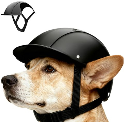Hundehelme – wasserfeste, stoßdämpfende Kopfbedeckung, Haustier-Sonnenschutz, Helm, für Outdoor, Urlaub, Party, Kostüm, Foto, Motorradfahren