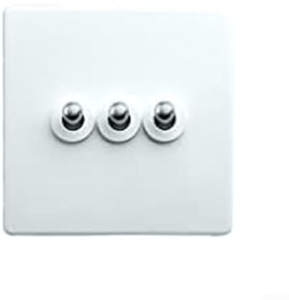Väggbrytare för kontroll av glödlampor och energibesparande lampor med brandsäker rostfritt stålpanel och tennfosforbronsdelar (1)