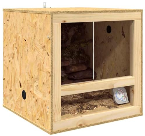 vidaXL Terrarium Braun 50 x 50 x 50 cm OSB