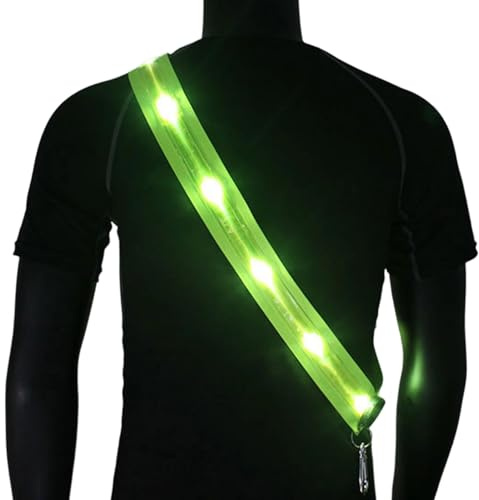 Qzdtue Lámpara Para Caminar | Lámpara De Cinturón De Alta Visibilidad,Luces De Carreras Al Aire Libre | Para Hombres Y Mujeres Correr Bicicleta Kayak Camping Senderismo Mover