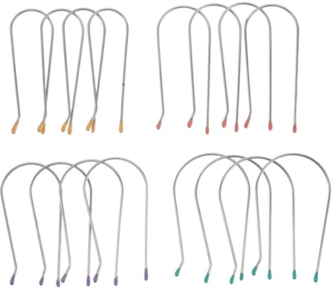 Anneome Lot de 32 Pinces à Rouleaux Chauffants en Acier Inoxydable, 4 Tailles, Accessoires de Coiffure pour Bigoudis Électriques, Fixation Stable pour Usage Domestique et Voyage