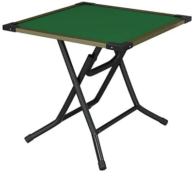 Mesa cuadrada plegable para 4 personas con escritorio duradero resistente al desgaste, ideal para juegos de mahjong, póquer y blackjack