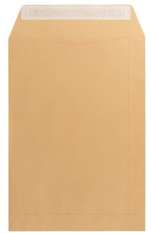 Liderpapel - Sobre Bolsa N.4 Kraft Salarios 140X190 Mm Tira De Silicona Caja De 500 Unidades