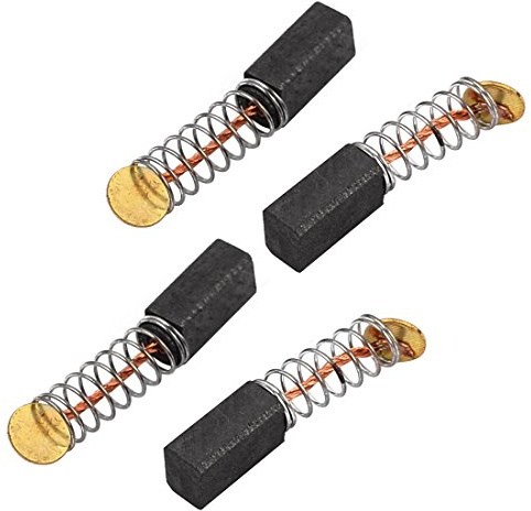 sourcing map Escobillas de Carbón 4 Piezas, 9x5x4mm para Martillo Eléctrico | Motor de Perforación Motor Eléctrico Genérico, Pieza de Reparación de Repuesto