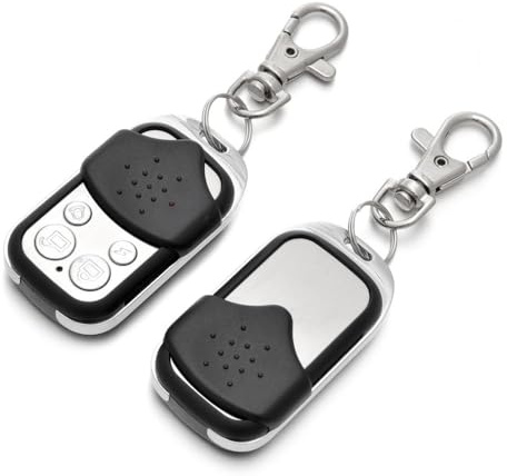 ITALIAN ALARM - solo x Centrali Antifurto MICRO TOUCH, coppia Telecomando Antifurto Casa Wireless con Protezione Tasti in PVC Antiurto, 4 funzioni e pulsante emergenza allarme anziani