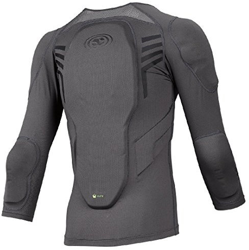 IXS 482-510-6895-009-KS Gilet de Protection pour VTT Mixte Enfant, Gris, Taille S