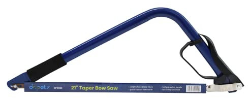 Dapetz ® Scie à archet de 53,3 cm idéale pour couper des souches d'arbres, des branches et des bûches avec durci pour plus de résistance et de durabilité et adaptée pour la coupe transversale
