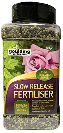 Goulding G60115 Slow Release Fertiliser Rose, Tree & Shrub Granular Plant Feed, Brown