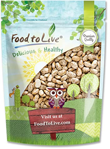 Food to Live Pinto Beans, 5 Pounds – Dried, Sproutable, Vegan, Kosher, Bulk Frijol Seeds. Good Source of Protein, Folate, Copper, Thiamin. Low Sodium, Low Fat. Great for Soups, Chili, Stews.