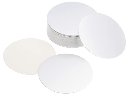 PATIKIL 85mm/3.35 Aluminium-Folie Cap Liner, 50 Pack resistent Tamper Induktion Heat Sealer Versiegelung Liner für PET-Kunststoff-Flasche Glas-Deckel
