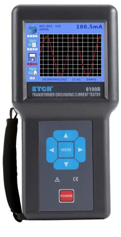YuqiaoTime digital High Accuracy Clamp Leaker Meter ETCR8100B Non-Contact Transformer Core Earth Resistance Current Tester For Ac Leakage Current