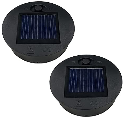 ULEMONDEE Solarleuchten Ersatz 7cm/8cm,solar Einmachglas Led Einsatz,ersatz Solarmodul Für Gartenleuchten (7cm 2 Stk)