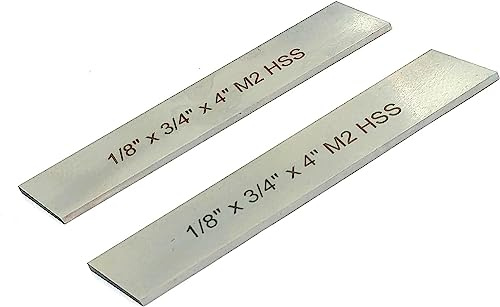 AD INTERNATIONAL HSS M2 Blade 1/8 (Thickness) x 3/4 (Wide) x 4 Inch (Long) for Lathe Parting Cut Off Tool