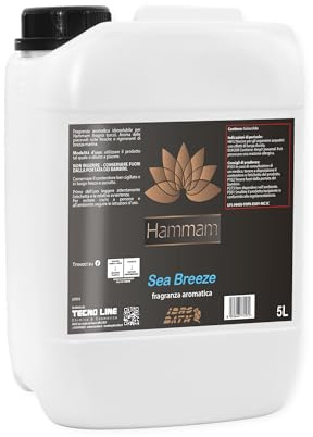 IDRO BATH Fragancia Aromática para Baño Turco y Hammam SEA BREEZE 5 LT | Fragancia aromática concentrada, Aroma a brisa marina