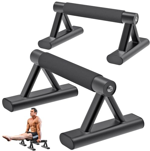 SELEWAERE Calisthenics Equipment Liegestützgriffe - Rutschfest Handstand Griffe,Liegestütze Zum Üben von Handständen,Parallettes Equipment Konstruiert aus Stahlrohr mit Einer Tragfähigkeit von 600LBS