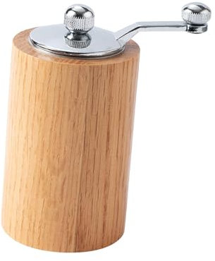 F Fityle Molinillo de pimienta de madera, molinillo de especias recargable profesional en grano de café, manivela para Picnic en la cocina al aire libre