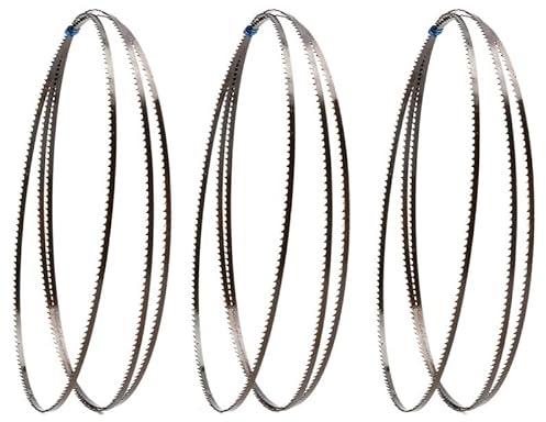 PNAJFUEL Bandsägeblatt, Bandsägeblätter, 3 Stück 3,5 Mm Mit 14 Tpi Sägeblättern, Schnittkurve, Holzbearbeitung, 1 Stück Bandsägeblatt/3 Pcs Length 1490Mm