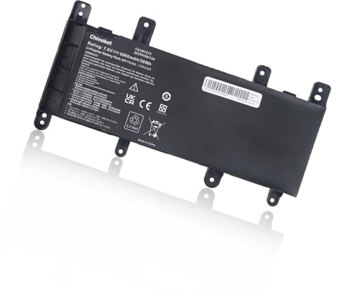 Chinoket C21N1515 Batterie pour ASUS EeeBook X756UW X756UQ X756UV X756U X756UJ X756UA X756UX X756UB X756UQ X756UXM R753U R753UA K756U K756UV Series Notebook 0B200-01800100 38Wh/5000mAh