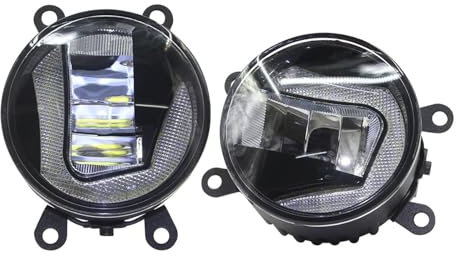 Lámpara Antiniebla para Opel para Movano 2000-2006 2007 2008 2009 2010 Proyector LED Luz Antiniebla Delantera Luz Circulación Diurna DRL H11 Blanco 12 V Diseño Coche Delantera Faro Coche