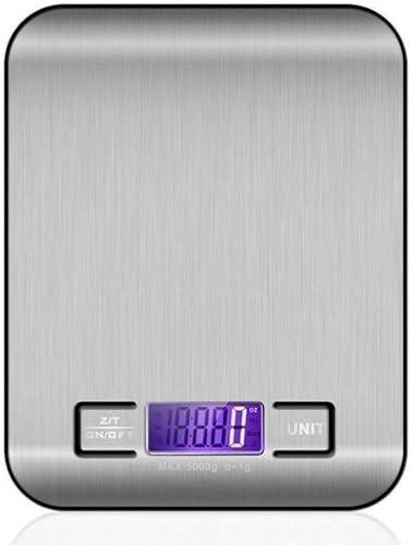 JDSHFEN para Cocina y joyería Básculas de Cocina para Alimentos Básculas de Cocina Básculas electrónicas de Cocina Básculas de Alimentos Básculas de Cocina para,Plata