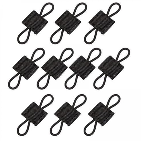 Ronyme Pack de 3 Élastiques Antenne, 10 Unités, Usage Multiple, Couleur Sombre